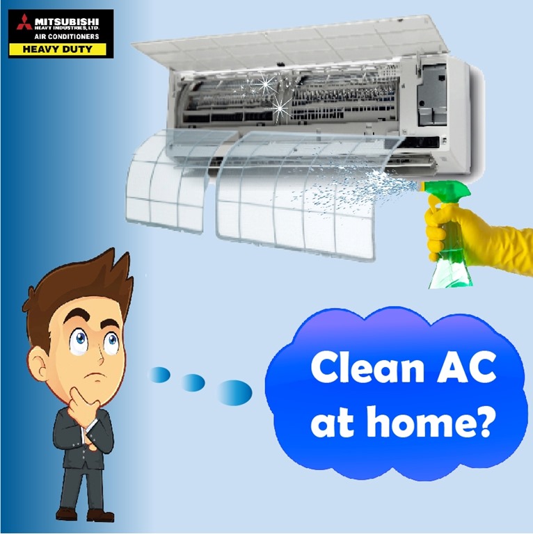 How do you clean an air conditioner?
